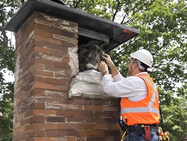 Humane removal of debris and animals by Bridgeport Chimney Sweep in Bridgeport, CT
