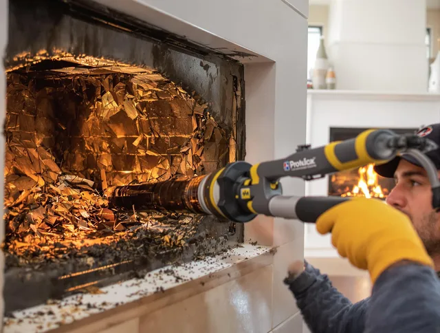 Professional chimney cleaning by Bridgeport Chimney Sweep in Bridgeport, CT