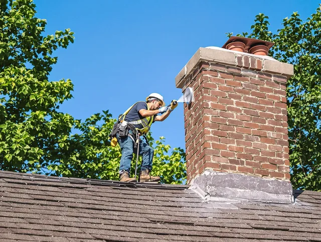 Bridgeport Chimney Sweep performing an inspection with advanced tools in Bridgeport, CT