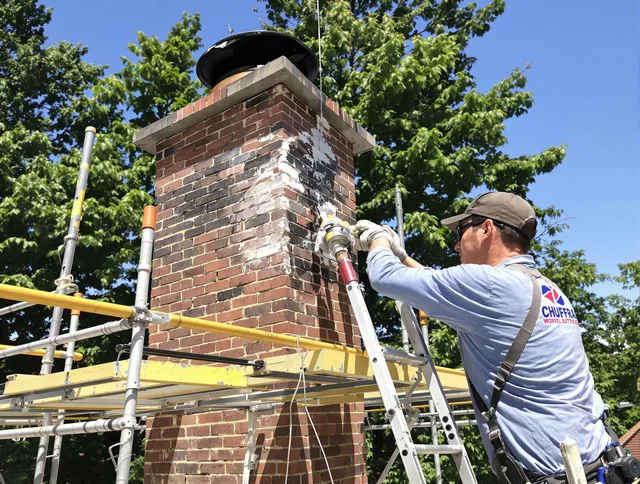Structural chimney repair by Bridgeport Chimney Sweep in Bridgeport, CT