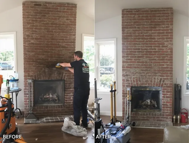 Finished chimney sweeping service by Bridgeport Chimney Sweep in Bridgeport, CT