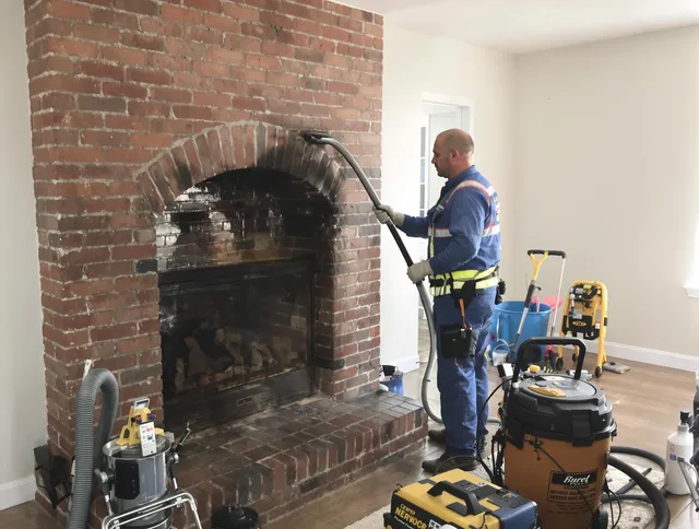 Bridgeport Chimney Sweep expert performing detailed chimney sweep in Bridgeport, CT