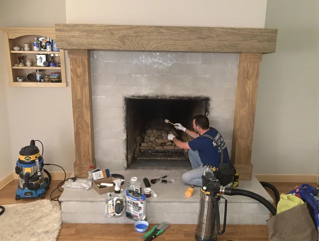 Detailed creosote removal process by Bridgeport Chimney Sweep in Bridgeport, CT