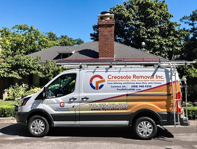 Bridgeport Chimney Sweep technician removing creosote safely in Bridgeport, CT