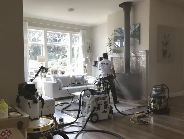 Soot removal service by Bridgeport Chimney Sweep for a fireplace in Bridgeport, CT